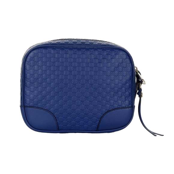 Gucci Bree Microguccissima Caspian Blue Leather Crossbody - Picture 1 of 6